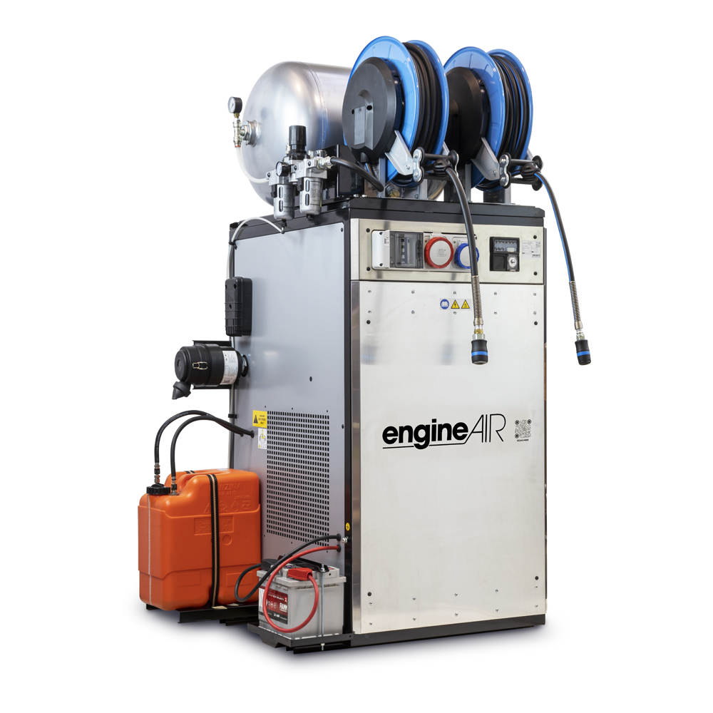 ABAC ENGINE AIR EA17-12,6-90FBDS DIESELOVÝ KOMPRESOR S ELEKTROCENTRÁLOU